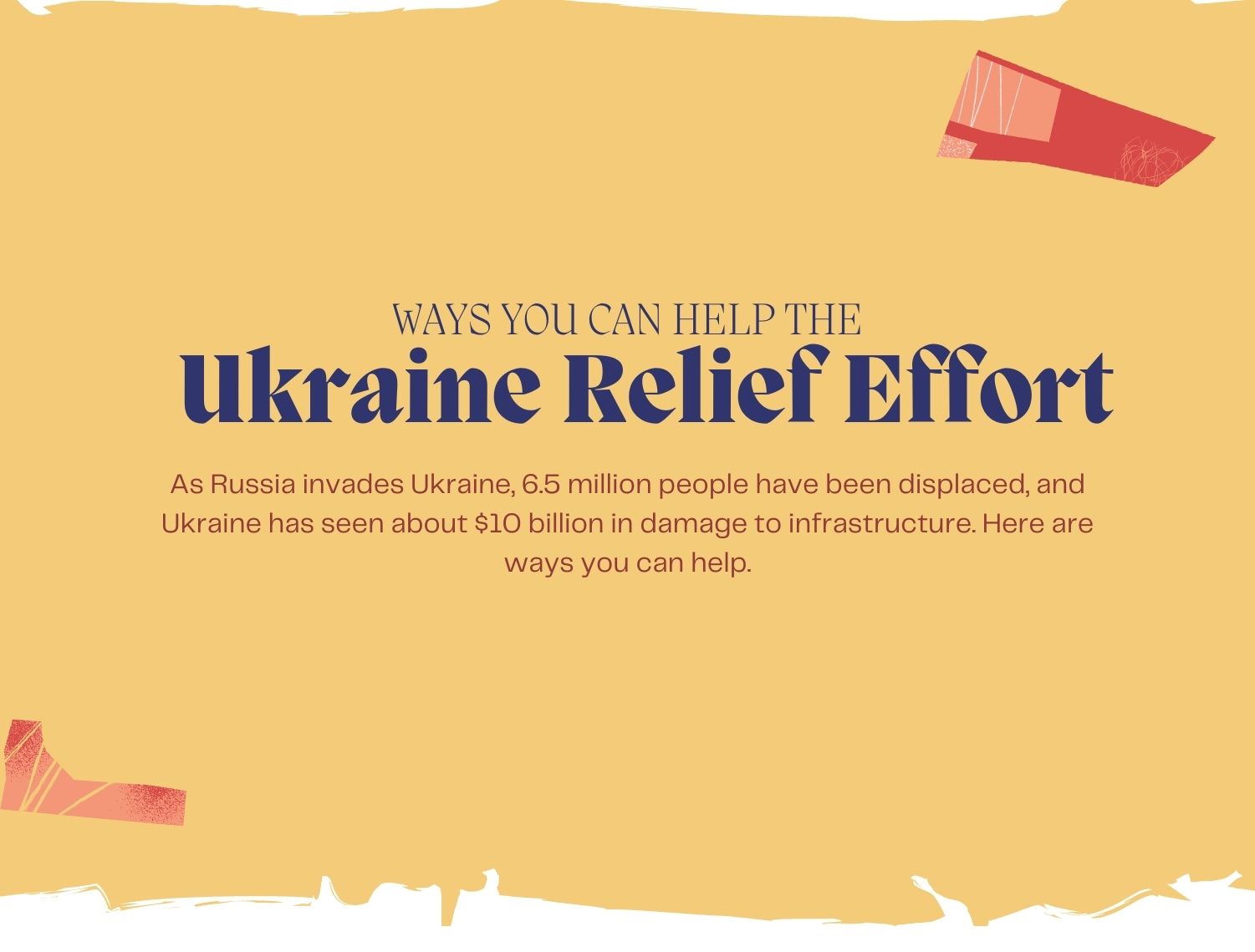 Infographic: Ways You Can Help Ukraine – The Hawk Eye