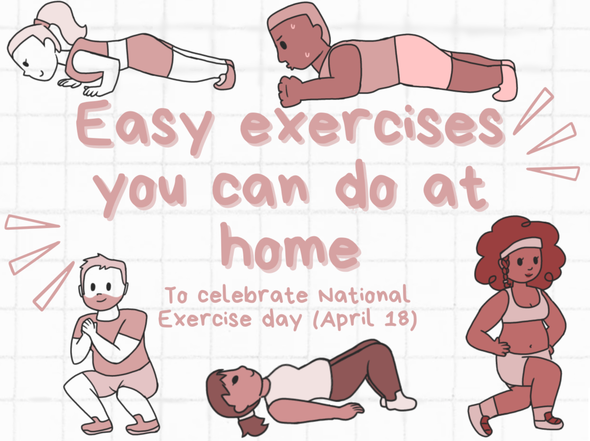 Infographic Easy exercises for national exercise day The Hawk Eye