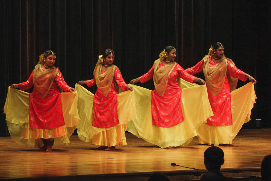 The dance group Kathak Rhythms performs its traditional Kathak dance. They will be participating in the Carrollton Culture Fest from 7:30 to 8:45.