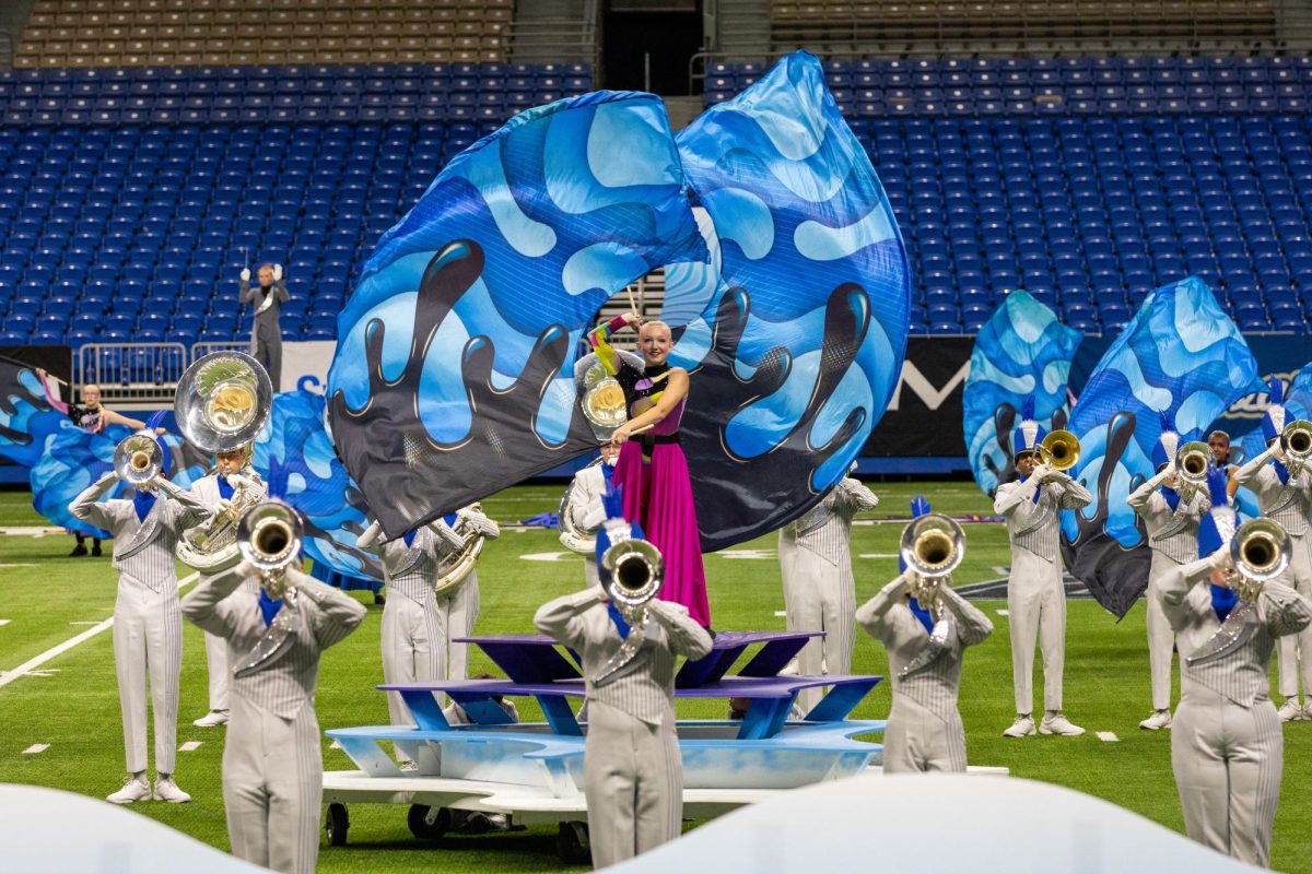 The Band performs at the Bands of America (BOA) San Antonio Super Regional Competition on Nov 9. (Photo via Richanda Bryant)