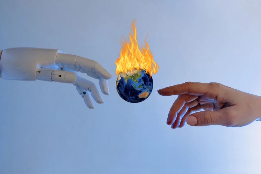 Like any tool, AI can be used to harm or help society. The power is in our hands and reducing reliance on AI for non-essential tasks is crucial to help mitigate its contribution to global warming. 